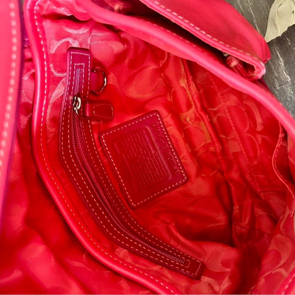 Red Coach Bag - Picture 2 of 2
